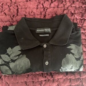 Alexander McQueen Black and Gray Kids Polo